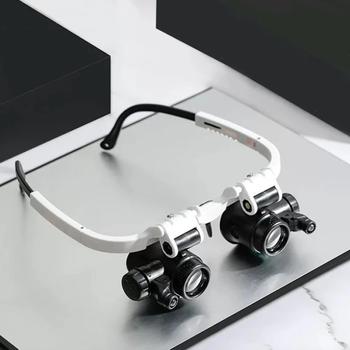 Headband Magnifier with Light