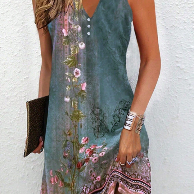 A-Line Sleeveless Summer Dress