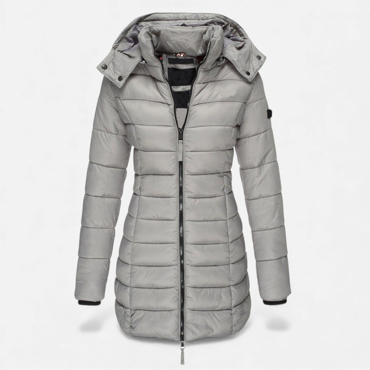 Valmonti | Women’s Puffer Quilted Slim Mid-Length Jacket