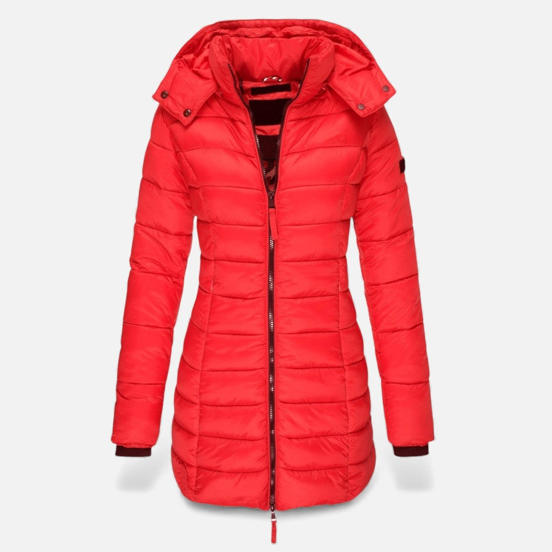 Valmonti | Women’s Puffer Quilted Slim Mid-Length Jacket