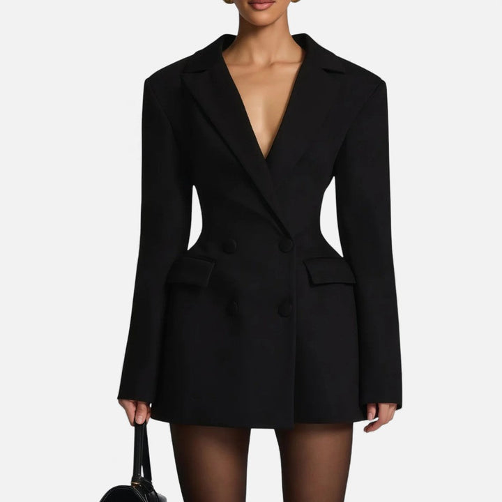 Double Breasted Blazer Mini Dress