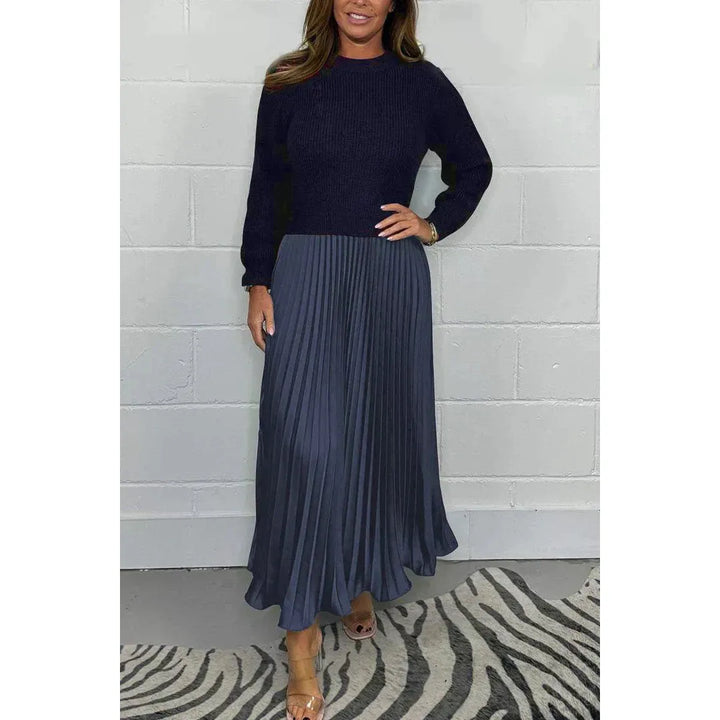 Pleated Top And Pants Set