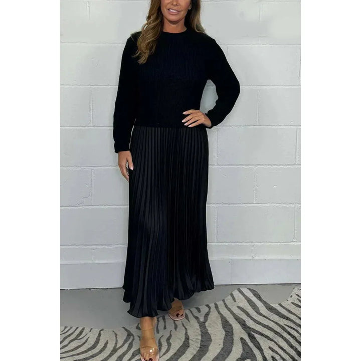 Pleated Top And Pants Set