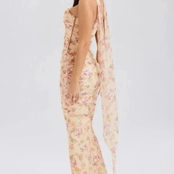 Corset-Style Maxi Dress