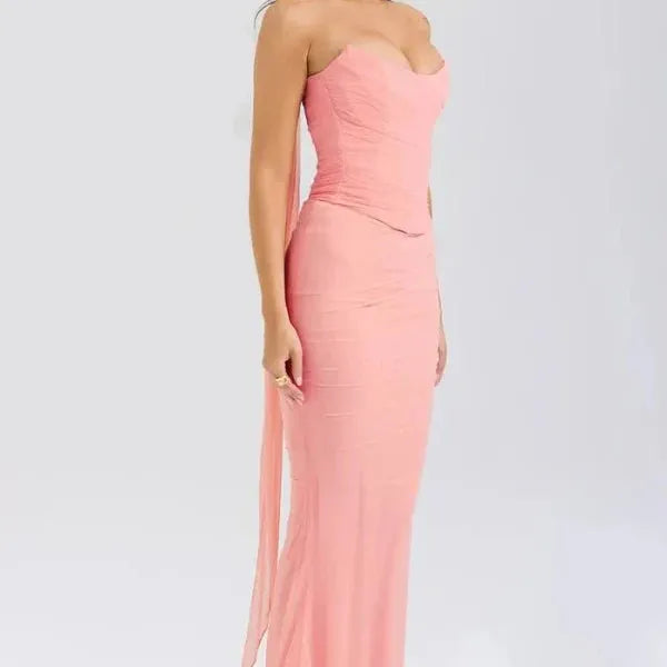 Corset-Style Maxi Dress