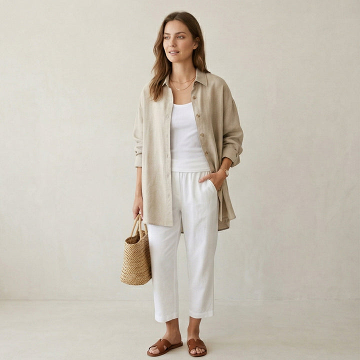 Oversized Linen Shirt