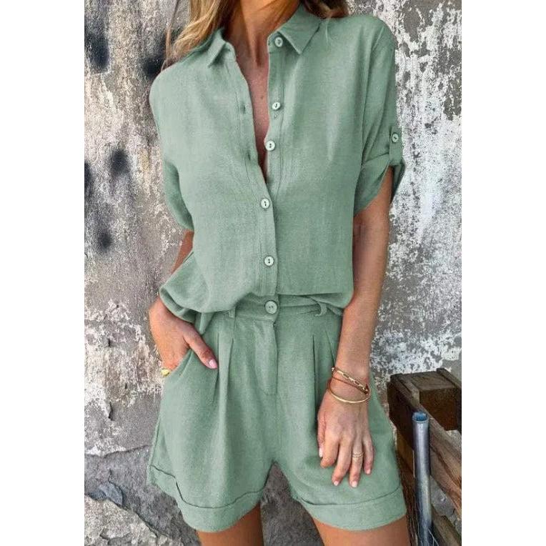 Linen-Look Relaxed Set