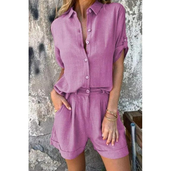 Linen-Look Relaxed Set