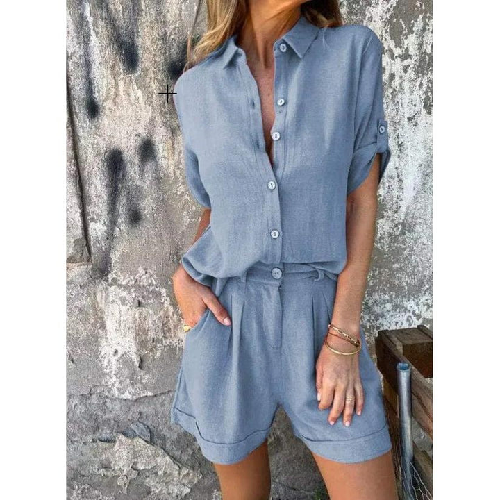 Linen-Look Relaxed Set