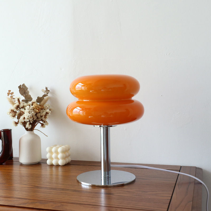 Italian-Style Glass Table Lamp | Modern Retro Accent Light