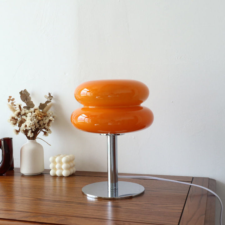 Italian-Style Glass Table Lamp | Modern Retro Accent Light