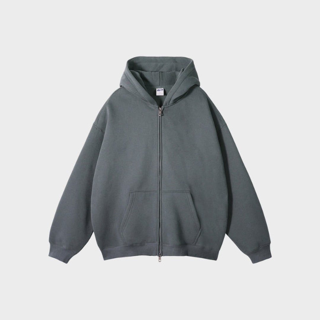 Zip-Up Fleece Hoodie