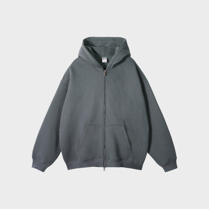 Zip-Up Fleece Hoodie