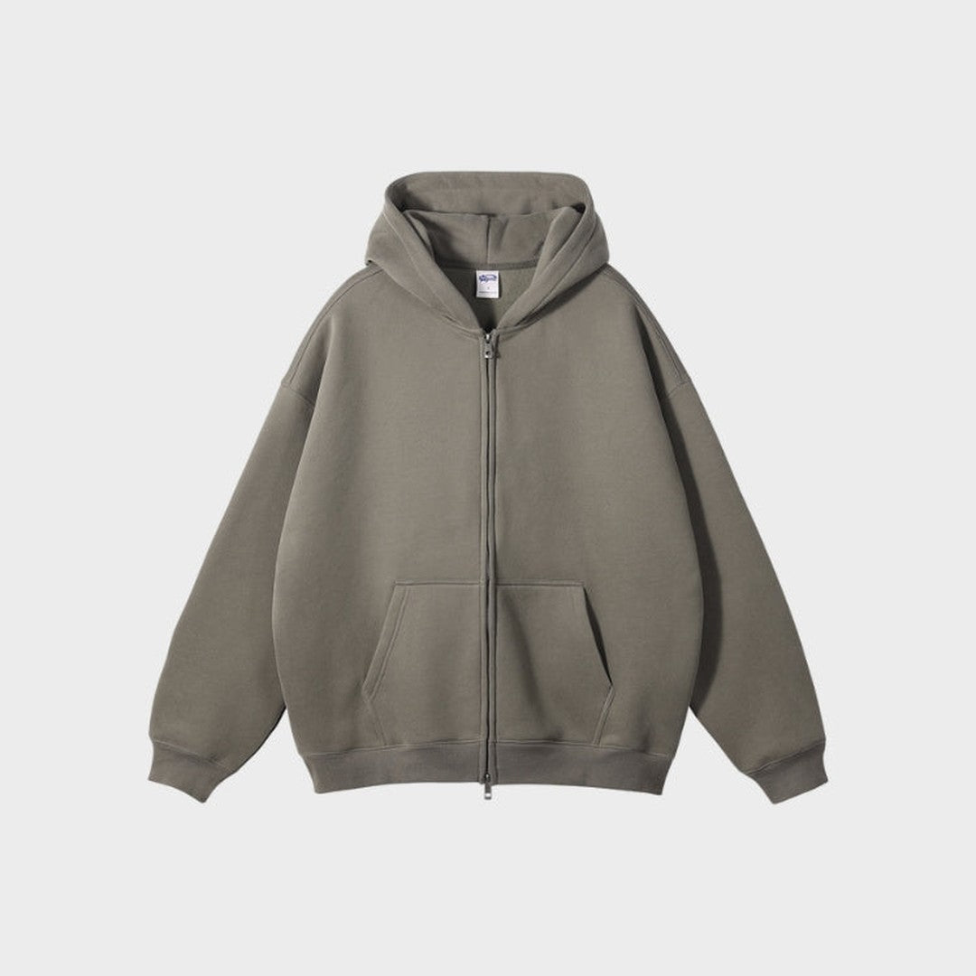 Zip-Up Fleece Hoodie