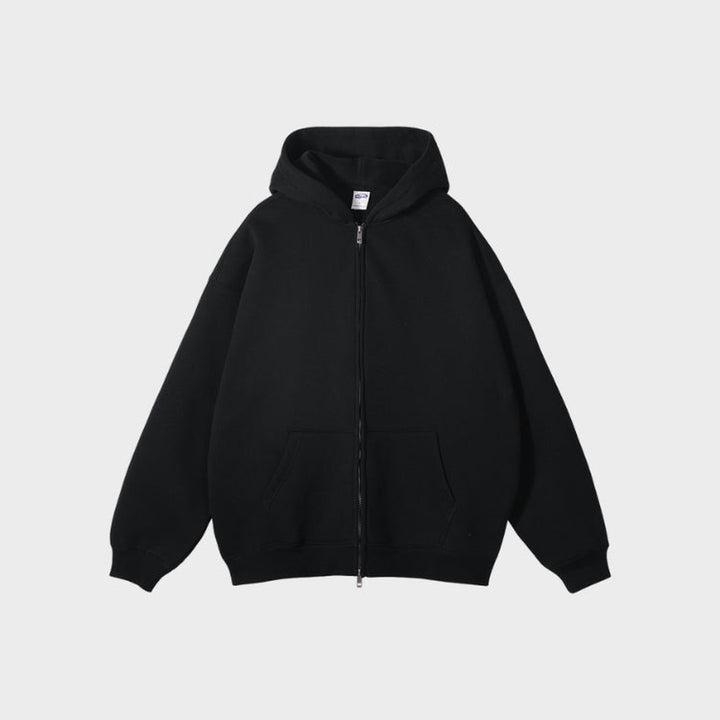Zip-Up Fleece Hoodie