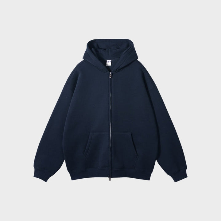 Zip-Up Fleece Hoodie