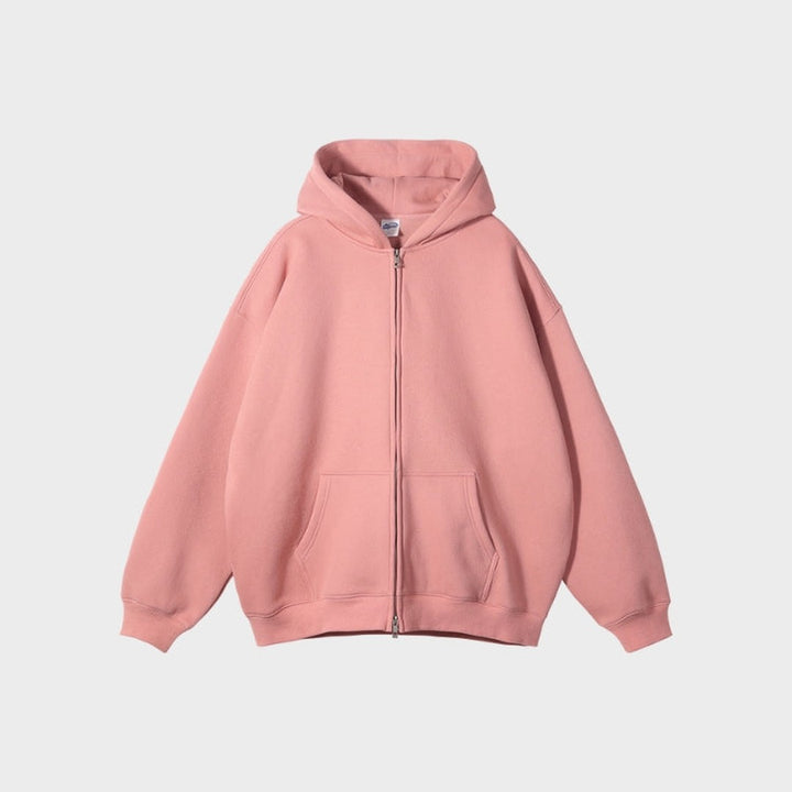 Zip-Up Fleece Hoodie