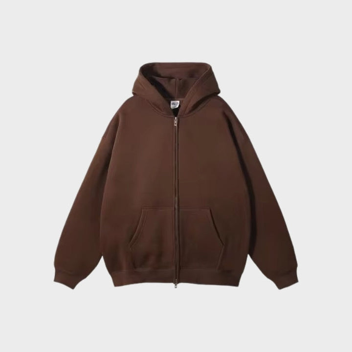 Zip-Up Fleece Hoodie