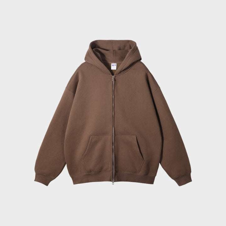 Zip-Up Fleece Hoodie