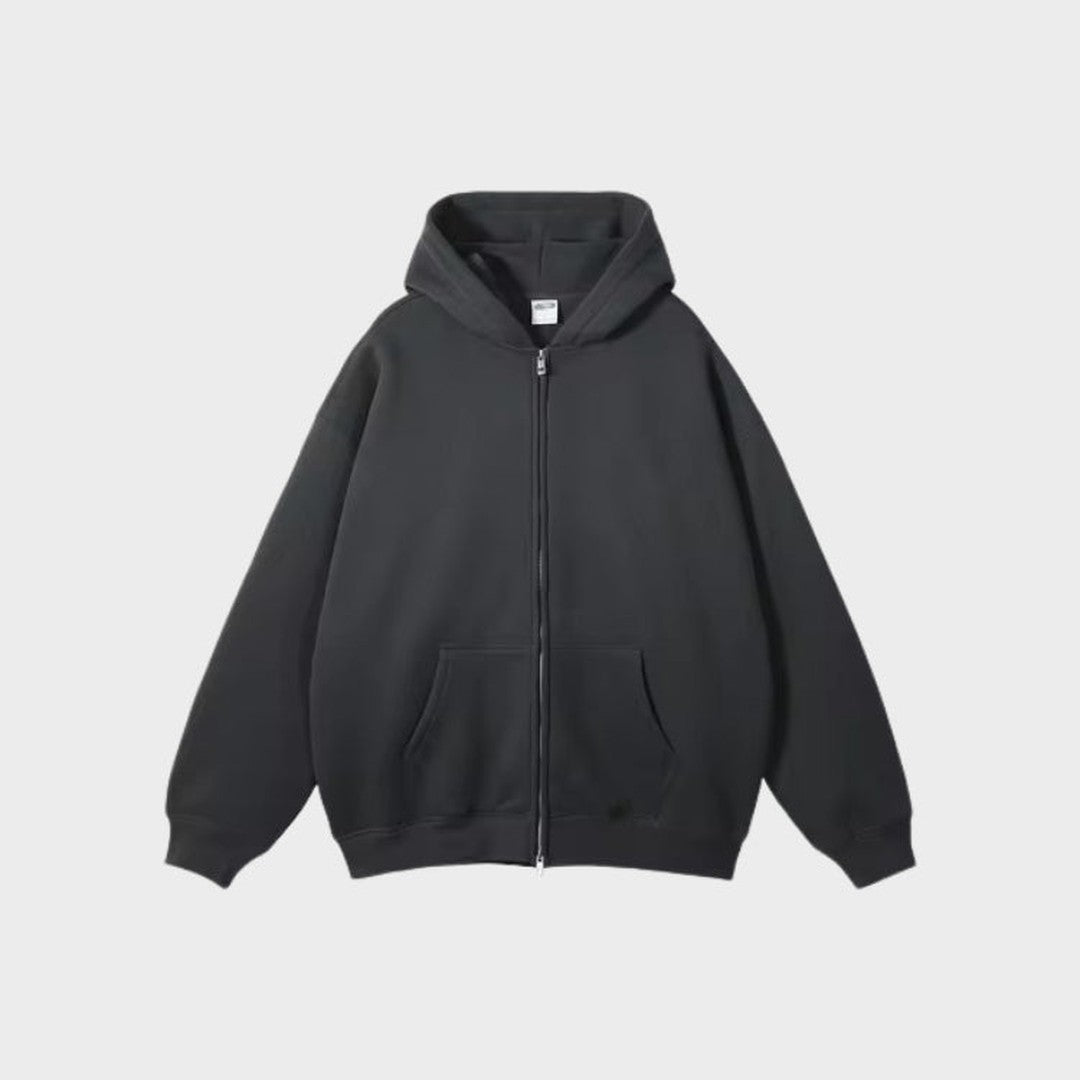 Zip-Up Fleece Hoodie
