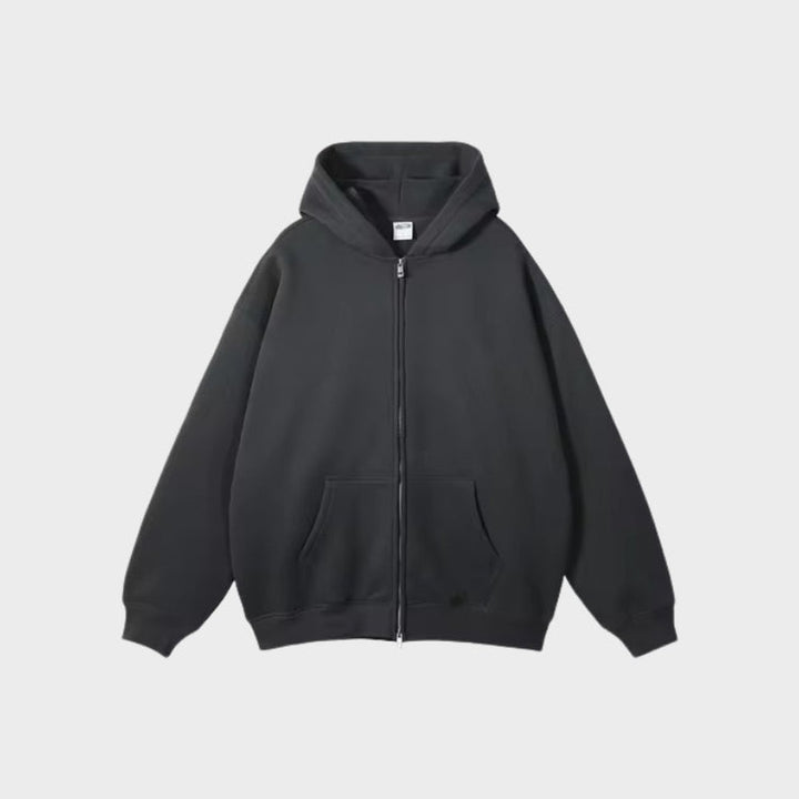 Zip-Up Fleece Hoodie