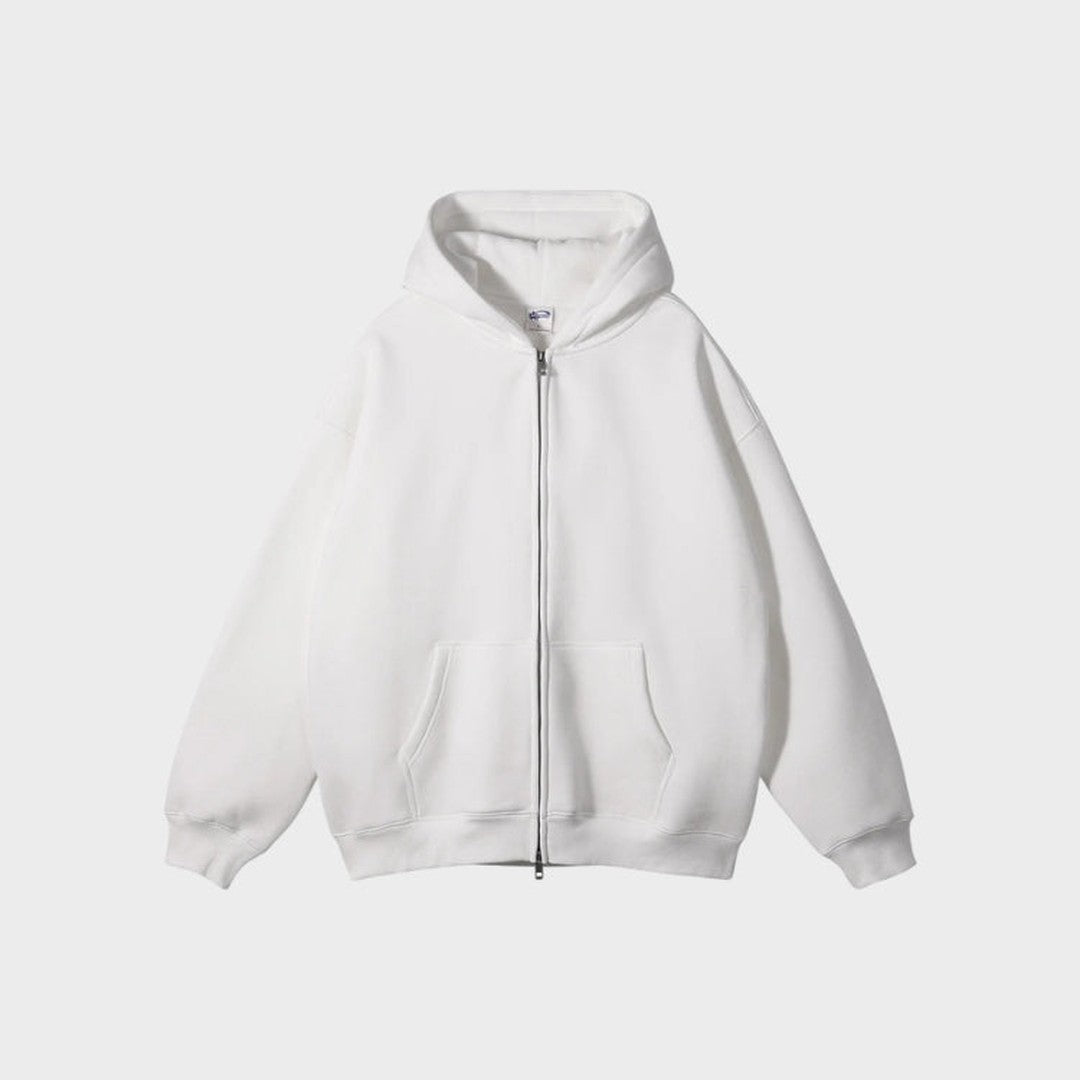 Zip-Up Fleece Hoodie
