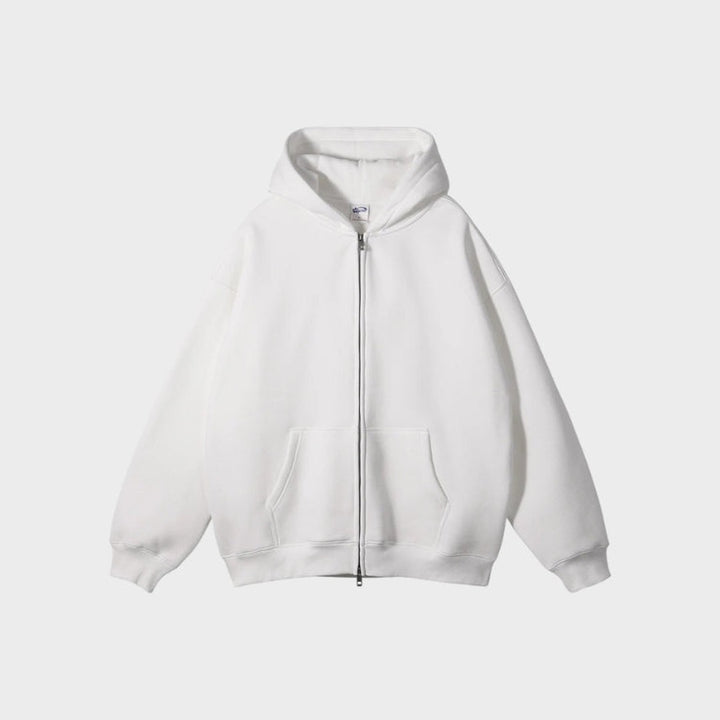 Zip-Up Fleece Hoodie