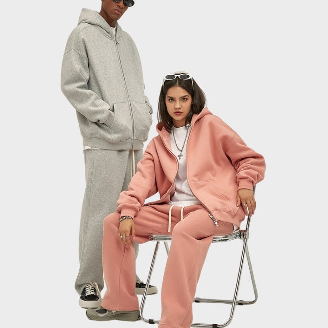 Zip-Up Fleece Hoodie