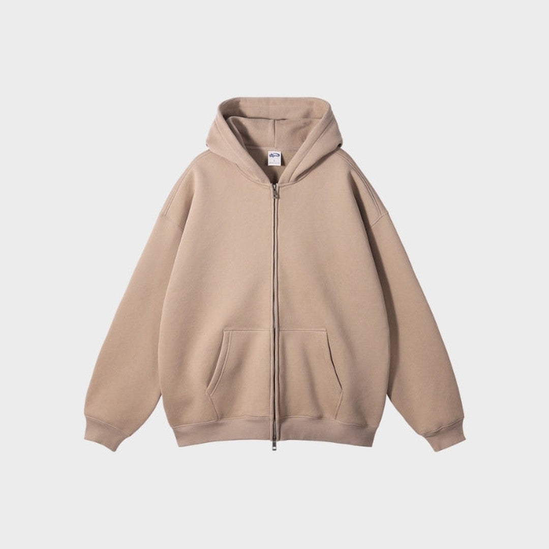 Zip-Up Fleece Hoodie
