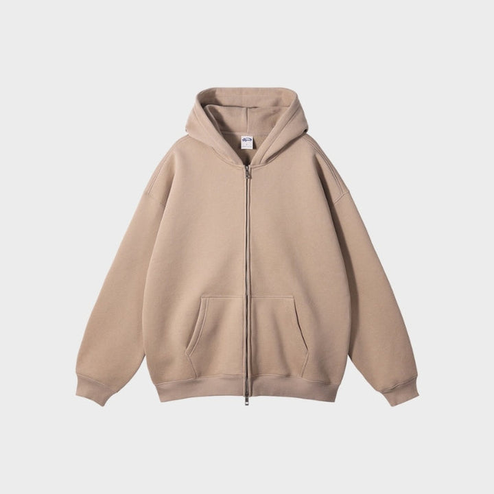 Zip-Up Fleece Hoodie
