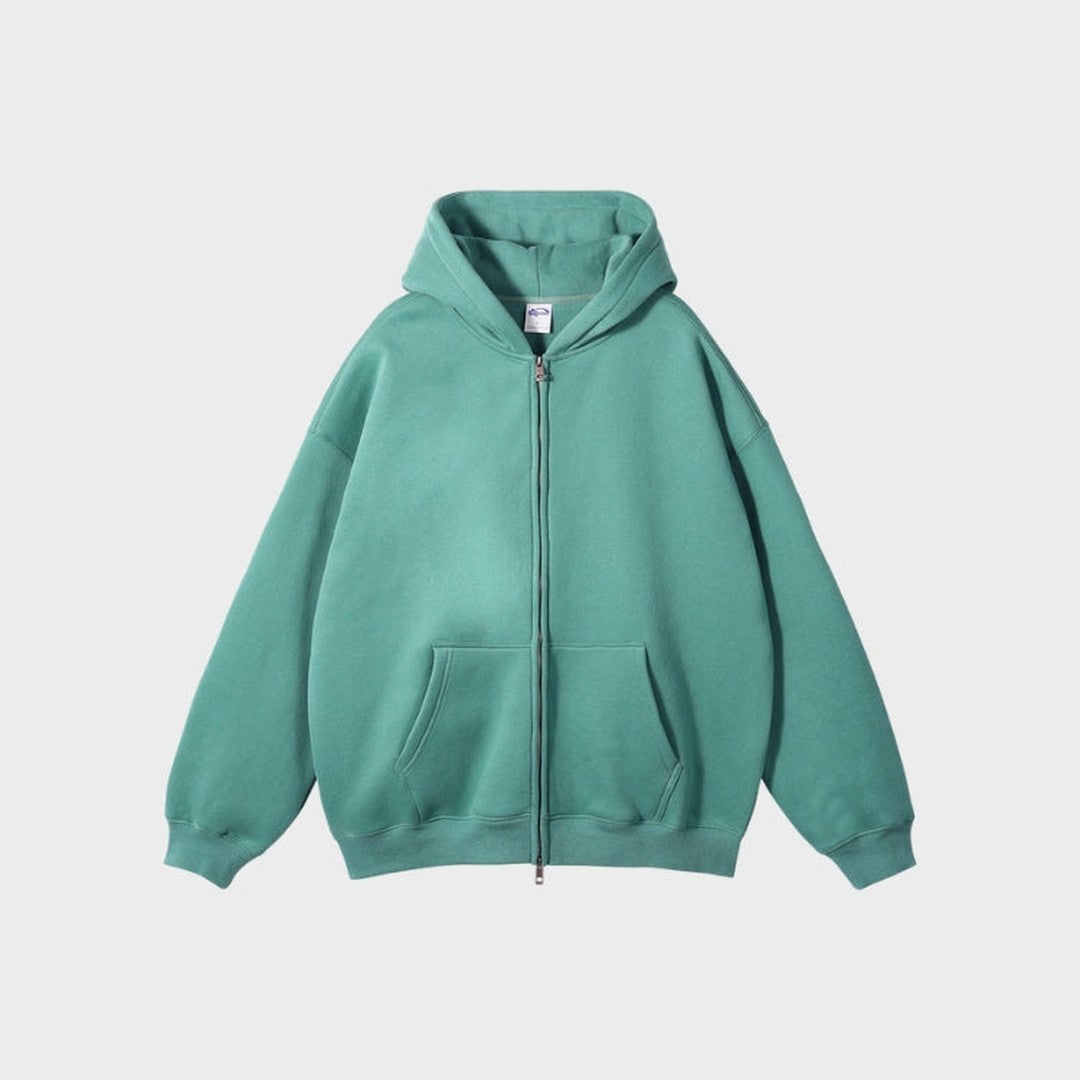 Zip-Up Fleece Hoodie
