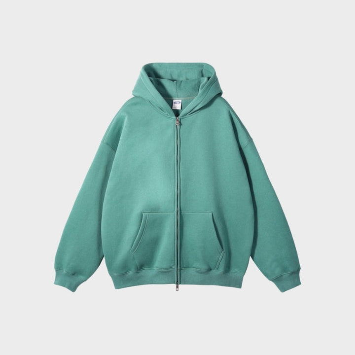 Zip-Up Fleece Hoodie