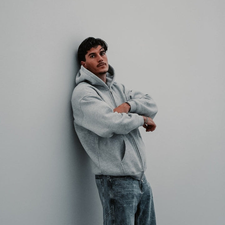 Zip-Up Fleece Hoodie