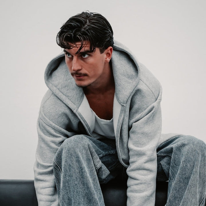Zip-Up Fleece Hoodie