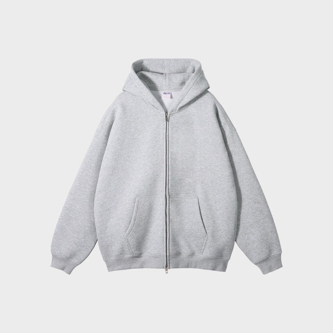 Zip-Up Fleece Hoodie