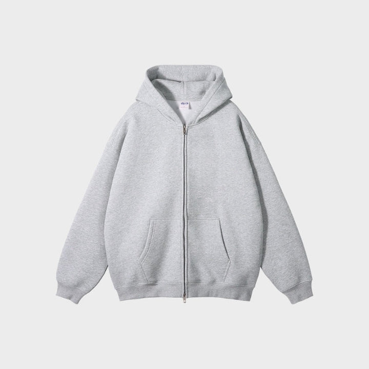 Zip-Up Fleece Hoodie