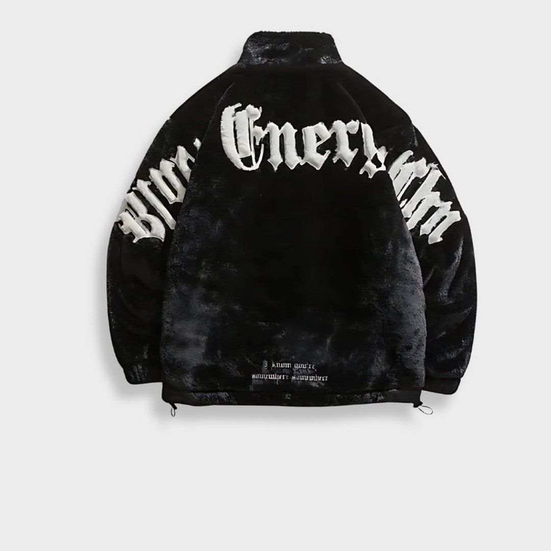 Graphic Sherpa Fleece Jacket