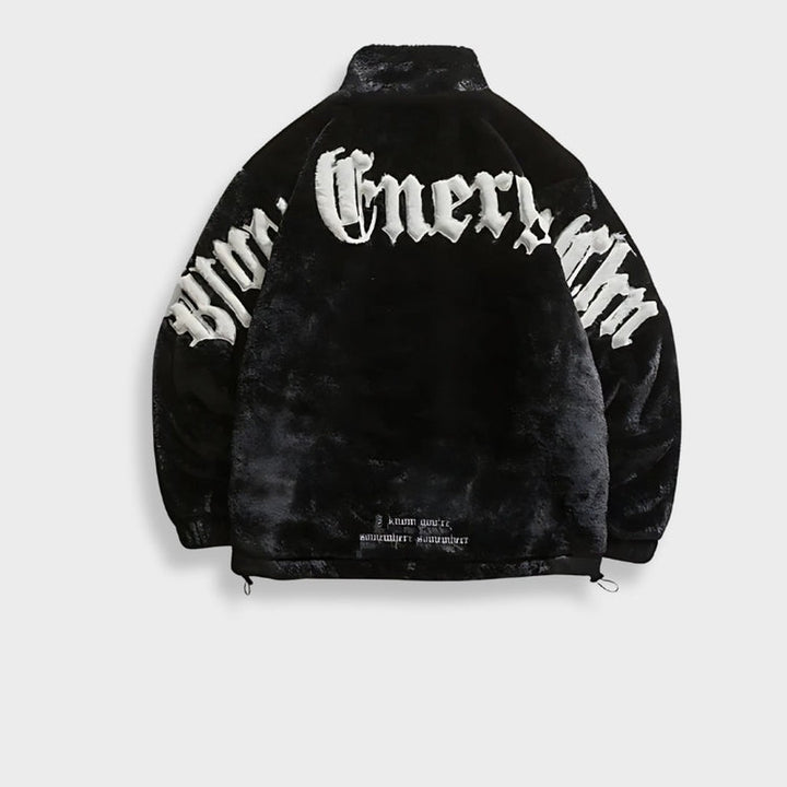Graphic Sherpa Fleece Jacket