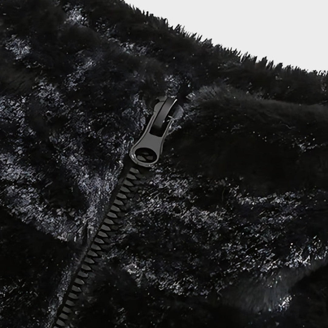 Graphic Sherpa Fleece Jacket