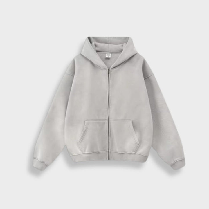 Gradient Washed Zip Hoodie