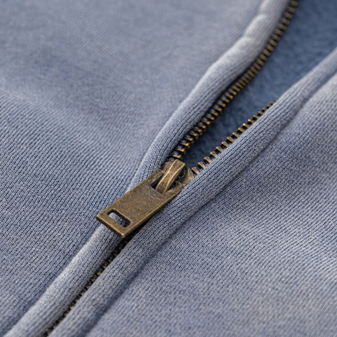 Gradient Washed Zip Hoodie