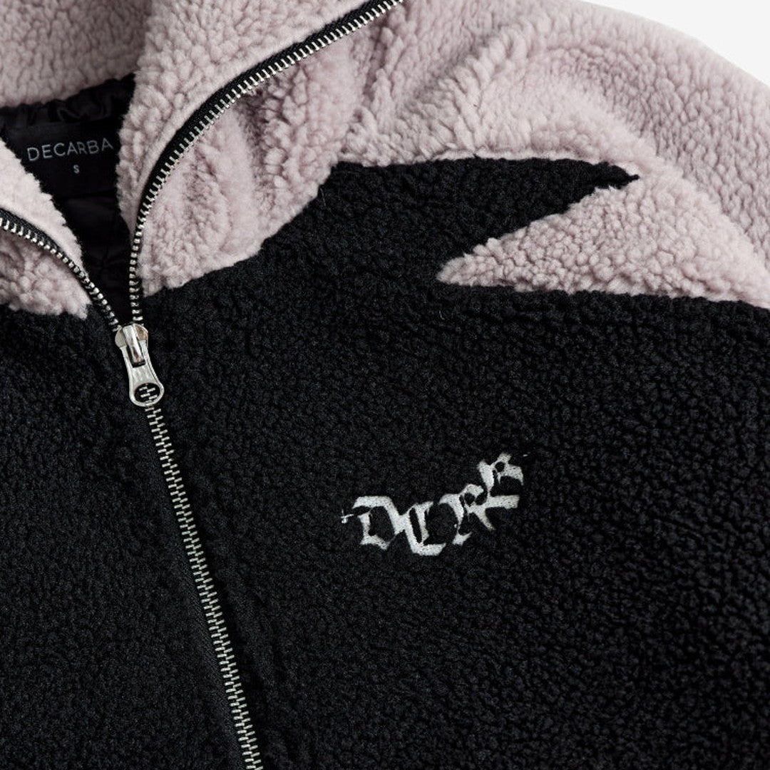 Colour-Block Sherpa Fleece Jacket