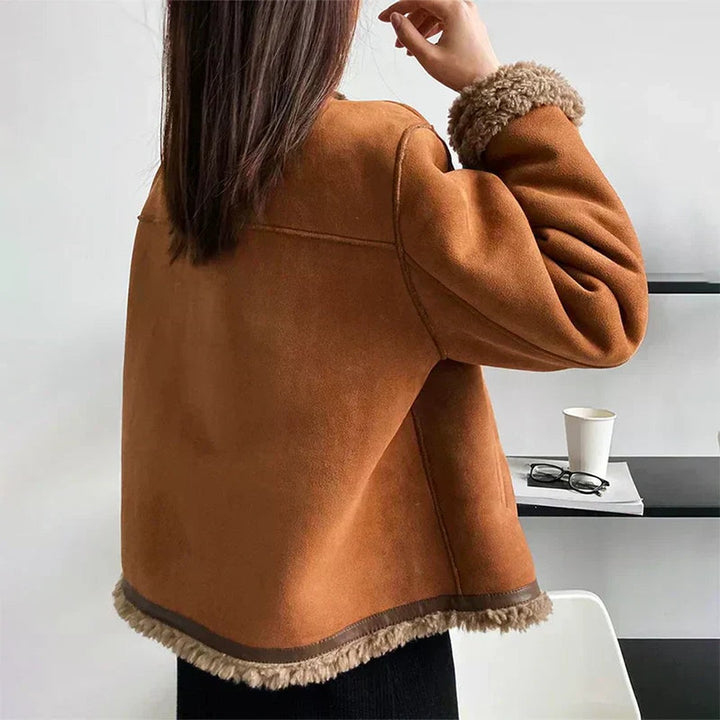 C&M® | Buttoned Faux Shearling Jacket Carol & Margaret Wilmington