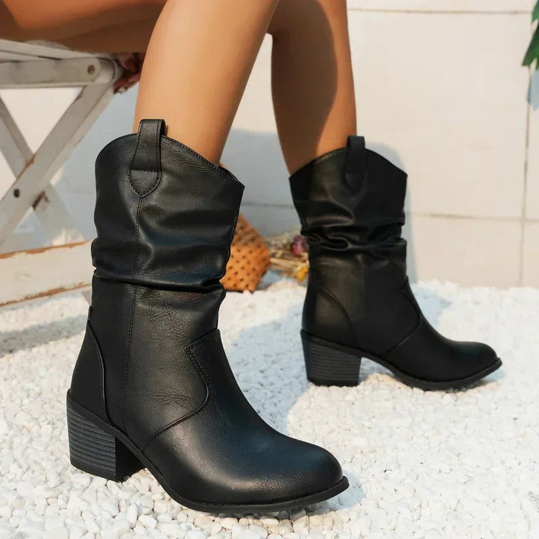 C&M® | Classic Mid-Calf Western Boots Carol & Margaret Wilmington