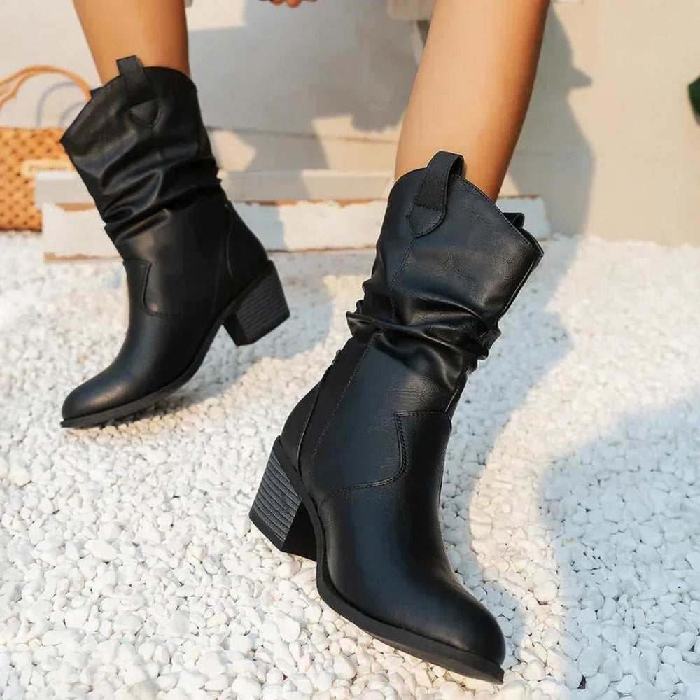C&M® | Classic Mid-Calf Western Boots Carol & Margaret Wilmington