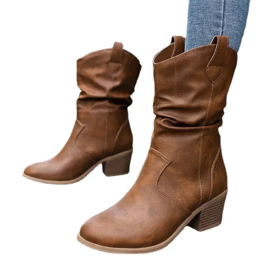 C&M® | Classic Mid-Calf Western Boots Carol & Margaret Wilmington