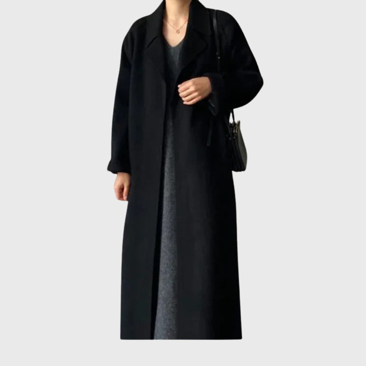 Women’s Wool Blend Belted Coat – Warm Tailored Winter Layer