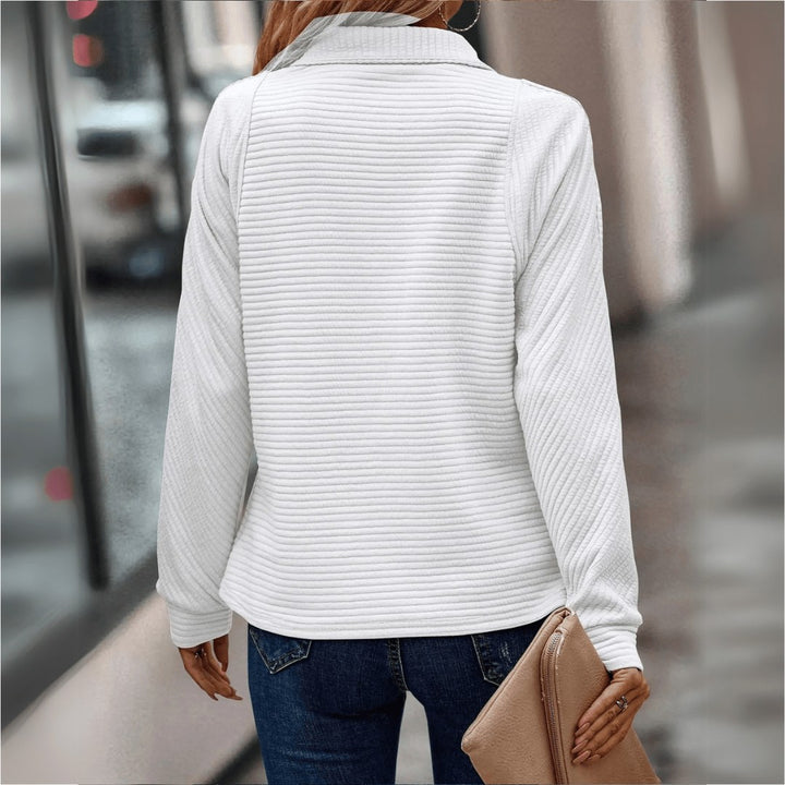 Gillian | Ribbed Half-Zip Pullover