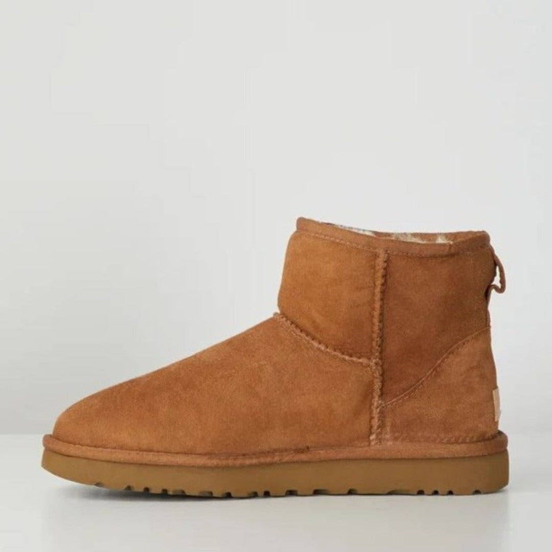 Women’s Boston Mini Boots Stylish Winter Footwear Comfortable Warm Fleece-Lined Ankle Boots