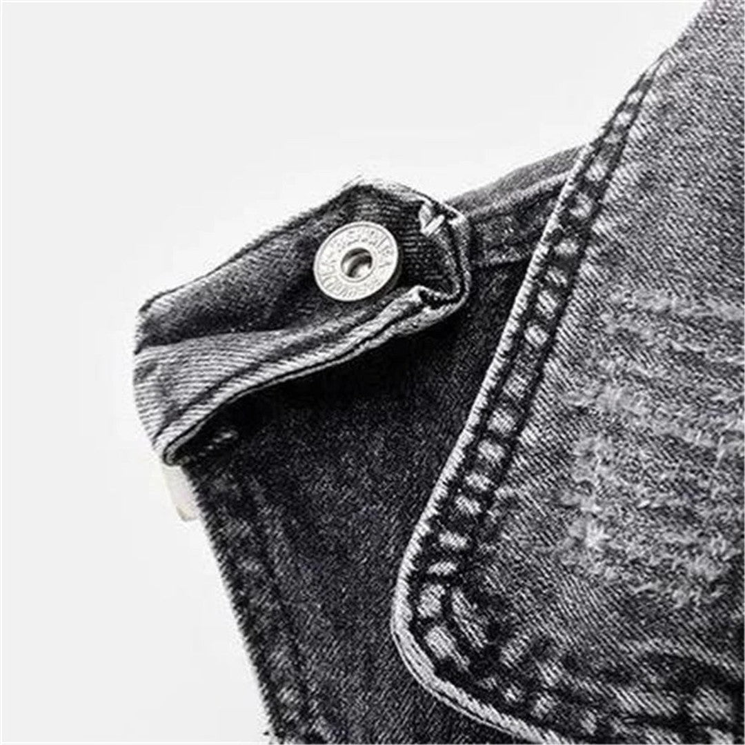 Kara Moto Denim Vest